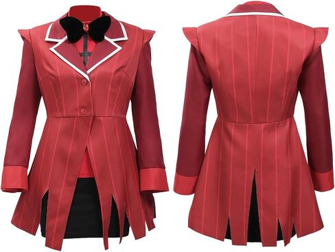 زي Alastor التنكري للسيدات من C-ZOFEK مجموعة كاملة من الملابس لحفلات عيد الميلاد/الهالوين in Kuwait