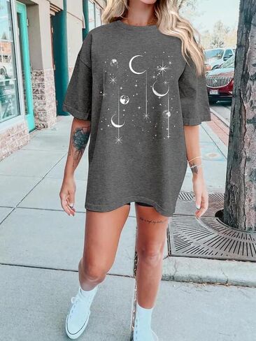 Oversized Tshirts for Women Flower Graphic Tees Short Sleeve Shirts 2025 Summer Casual Loose Fit Beach Tops in Saudi Arabia