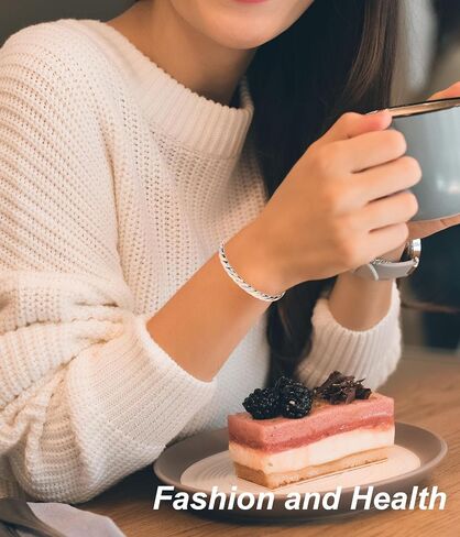 Magnetic Copper Bracelet for Women for Arthritis, Pure Copper Adjustable Bracelets with 3500 Gauss Magnet ((C008SGR)) in Saudi Arabia