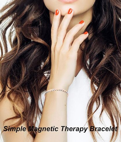 Magnetic Copper Bracelet for Women for Arthritis, Pure Copper Adjustable Bracelets with 3500 Gauss Magnet ((C008SGR)) in Saudi Arabia