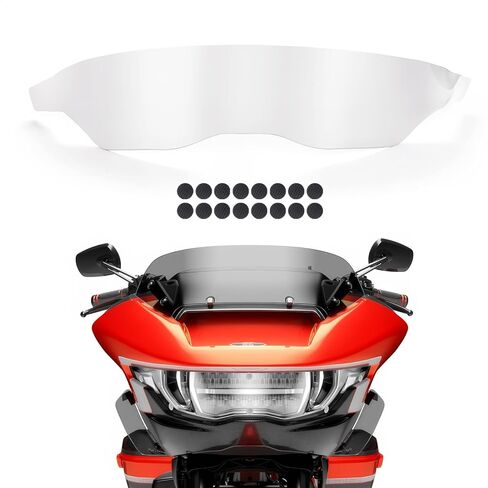 غطاء العدسة الأمامية ، واقي المصباح الأمامي لهارلي ديفيدسون CVO Road Glide Fltrxse 2023-2024 & ST 2024 ، غطاء واقٍ مقاوم للمصباح الأمامي المضاد للماء (بني غامق) in Saudi Arabia