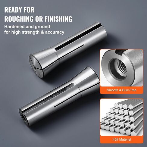 VEVOR 25 قطعة ER32 مجموعة أسطوانة زنبركية 0.0006 "/15 ميكرومتر TIR مخرطة تشاك أداة مع 25 صندوق تخزين مُسمى لآلة النقش باستخدام الحاسب الآلي طحن مخرطة أداة الحفر الصحافة in Kuwait