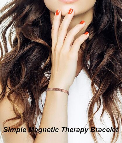 Magnetic Copper Bracelet for Women for Arthritis, Pure Copper Adjustable Bracelets with 3500 Gauss Magnet ((C008SGR)) in Kuwait