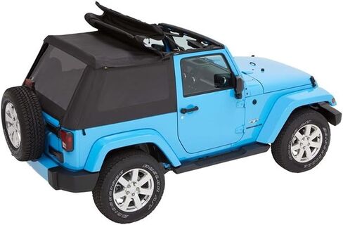 Bestop 56852-35 Black Diamond Trektop لعام 2007-2018 Jeep Wrangler JK 2-Door in Saudi Arabia