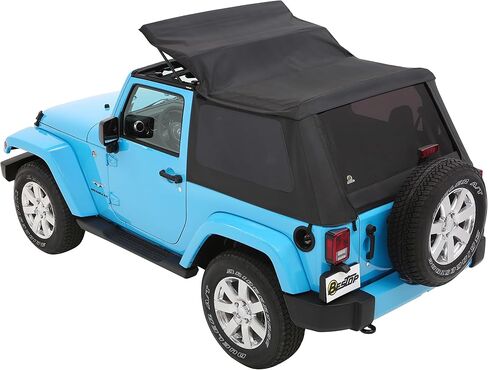 Bestop 56852-35 Black Diamond Trektop لعام 2007-2018 Jeep Wrangler JK 2-Door in Saudi Arabia
