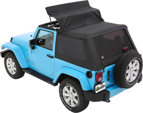 Bestop 56852-35 Black Diamond Trektop لعام 2007-2018 Jeep Wrangler JK 2-Door in Saudi Arabia