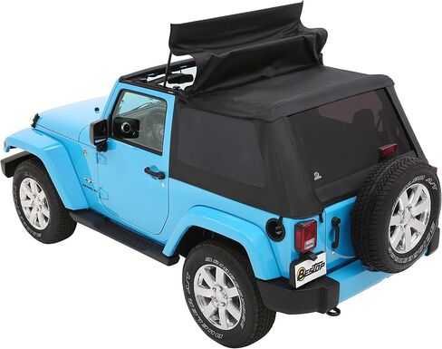 Bestop 56852-35 Black Diamond Trektop لعام 2007-2018 Jeep Wrangler JK 2-Door in Saudi Arabia