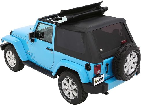 Bestop 56852-35 Black Diamond Trektop لعام 2007-2018 Jeep Wrangler JK 2-Door in Saudi Arabia