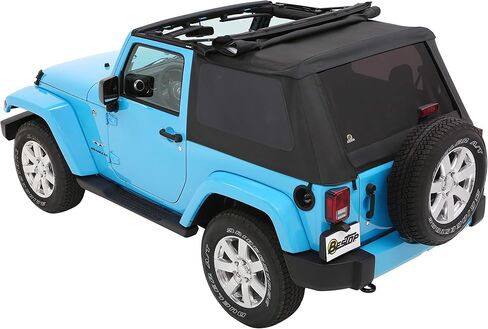 Bestop 56852-35 Black Diamond Trektop لعام 2007-2018 Jeep Wrangler JK 2-Door in Saudi Arabia