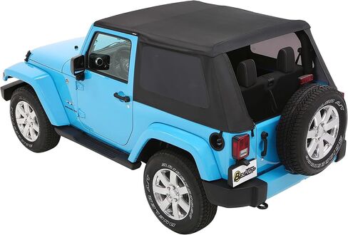 Bestop 56852-35 Black Diamond Trektop لعام 2007-2018 Jeep Wrangler JK 2-Door in Saudi Arabia