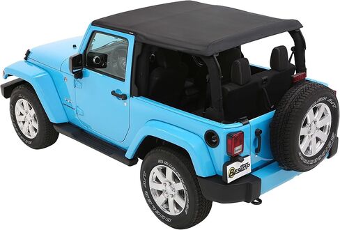 Bestop 56852-35 Black Diamond Trektop لعام 2007-2018 Jeep Wrangler JK 2-Door in Saudi Arabia