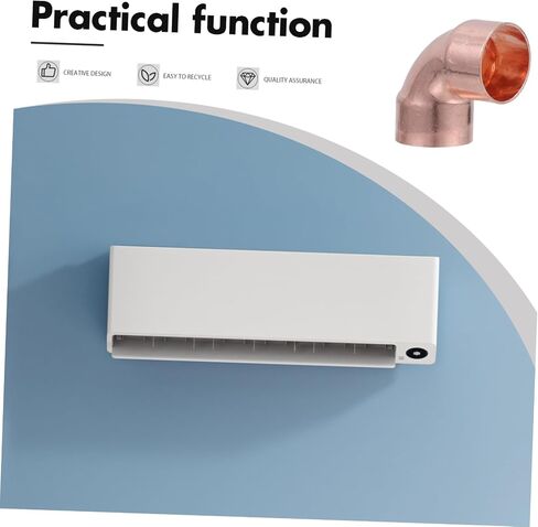 CIIEEEO Sturdy Copper Elbow تجهيزات 3 حزمة 1 بوصة معرف 90 درجة دليل تسرب نصف قطر قصير لأنظمة HVAC in Kuwait