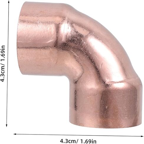 GLEAVI 3PCS COPPER COPPOW CONCTIONS MOUNTIONS ID الأجزاء الأنبوبية الكثيفة لمكيف الهواء والأنظمة وتسرب مقاومة in Saudi Arabia