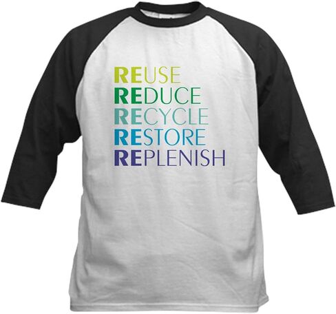 Cafepress تجديد البيسبول Jersey Kids Cotton Baseball Jersey ، 3/4 Raglan Sleeve Shirt in Saudi Arabia