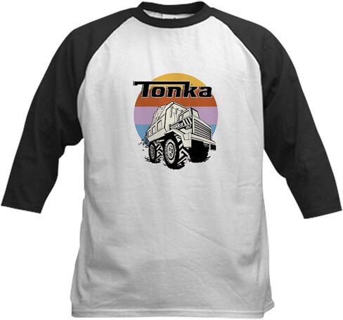 Cafepress tonka التدرج Sun Kids Baseball T Shirt Kids Cotton Baseball Jersey ، 3/4 Raglan Sleeve Shirt in Saudi Arabia