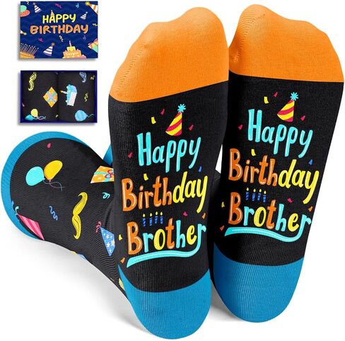 HAPPYPOP Birthday Gifts for Boyfriend Husband - Best Boyfriend Fiance Birthday Gift Ideas from Girlfriend Wife, Boyfriend Birthday Socks in Saudi Arabia