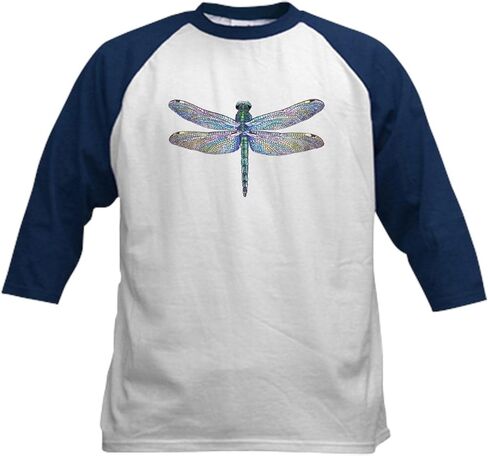 CafePress Dragonfly Kids Baseball Jersey Kids Cotton Baseball Jersey, 3/4 Raglan Sleeve Shirt in Saudi Arabia