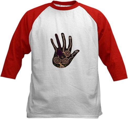 CafePress Harmony Baseball Jersey Kids Cotton Baseball Jersey, 3/4 Raglan Sleeve Shirt in Saudi Arabia