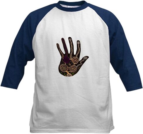 Cafepress Harmony Baseball Jersey Kids Cotton Baseball Jersey ، 3/4 Raglan Sleeve Shirt in Kuwait