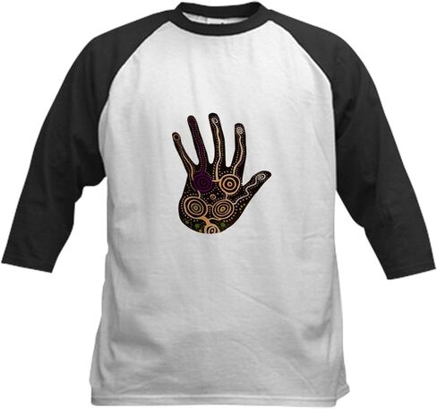 Cafepress Harmony Baseball Jersey Kids Cotton Baseball Jersey ، 3/4 Raglan Sleeve Shirt in Kuwait