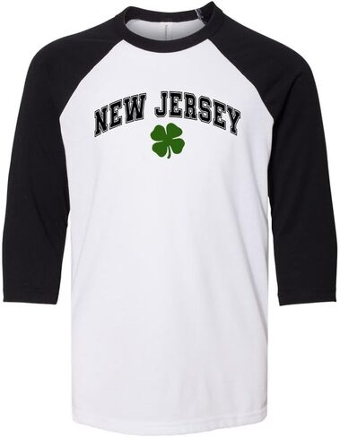 Shamrock New Jersey Kids Three-Quarter Raglan Sleeve Baseball Shirt Youth in Saudi Arabia