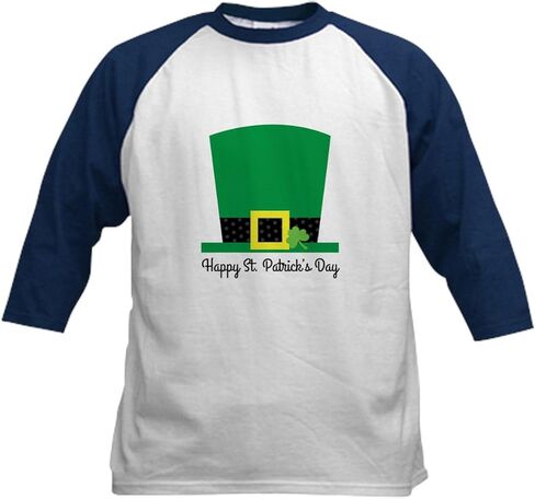 CafePress St Patricks Day Baseball Jersey Kids Cotton Baseball Jersey, 3/4 Raglan Sleeve Shirt in Saudi Arabia