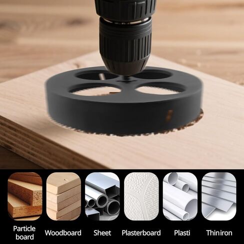 9.5-inch Hole Cutter with Drill Bit and Hex Wrench Drilling Holes Bi-Metal Hole Saw for Wood Plastic Drywall Thin Metal in Kuwait