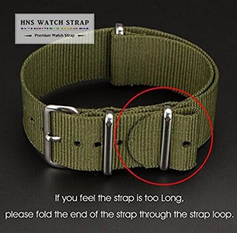 HNS Watch Bands - Choice of Pattern & Width (18mm, 20mm, 22mm) - Ballistic Premium Nylon Watch Straps in Saudi Arabia