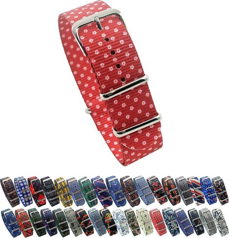 HNS Watch Bands - Choice of Pattern & Width (18mm, 20mm, 22mm) - Ballistic Premium Nylon Watch Straps in Saudi Arabia