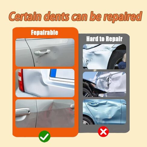 دنت مجتذب ، مزيل سيارة دنت قوي ، كوب شفط دنت ، مجموعة إصلاح للسيارة بدون طلاء ، للزجاج ، ودنت السيارة ، والشاشة ، ورفع البلاط والكائنات المتحركة (اللون البرتقالي) in Saudi Arabia