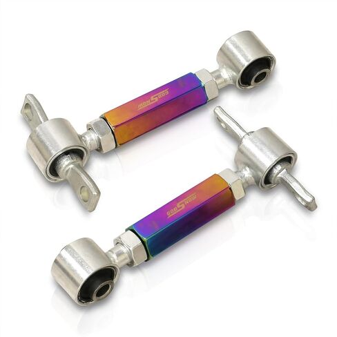 موزعي AJP NEO Chrome 2 قطعة خلفية قابلة للتعديل مجموعة CAMBER CONTROL ARMS متوافقة/استبدال CIDIC CRX DEL SOL Integra 1988 1989 1990 1991 1992 1993 1994 1995 1997 1998 1999 2000 2001 in Kuwait