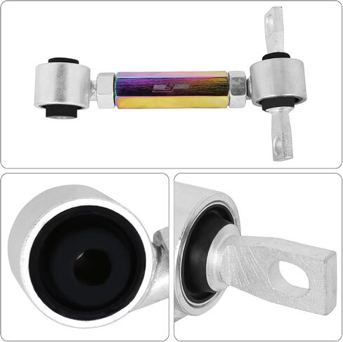 موزعي AJP NEO Chrome 2 قطعة خلفية قابلة للتعديل مجموعة CAMBER CONTROL ARMS متوافقة/استبدال CIDIC CRX DEL SOL Integra 1988 1989 1990 1991 1992 1993 1994 1995 1997 1998 1999 2000 2001 in Kuwait