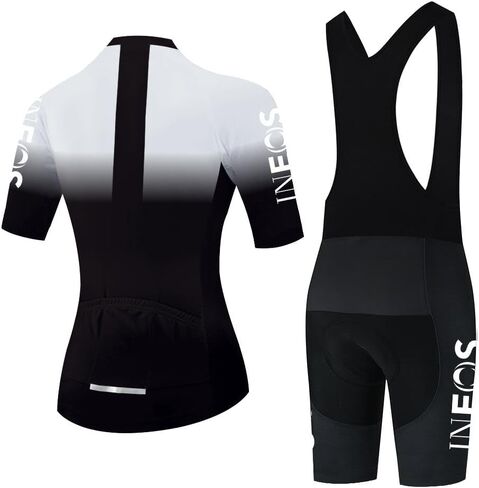 Women's Cycling Jersey Set Short Sleeve Bike Shirts Bicycle Clothing Cycling Bib Shorts with Gel Padded in Saudi Arabia