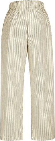 Women's Wide Leg Lounge Pants High Waisted Palazzo Pants Work Casual Flowy Tie Knot Loose Trousers with Pockets in Saudi Arabia