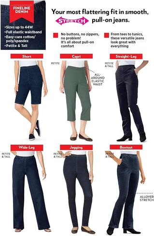 Woman Within Plus Size Fineline Denim Short in Saudi Arabia