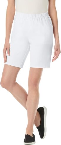 Woman Within Plus Size Fineline Denim Short in Saudi Arabia