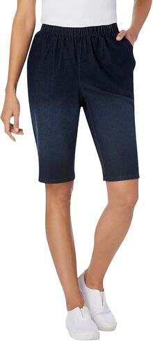 Woman Within Plus Size Fineline Denim Short in Saudi Arabia