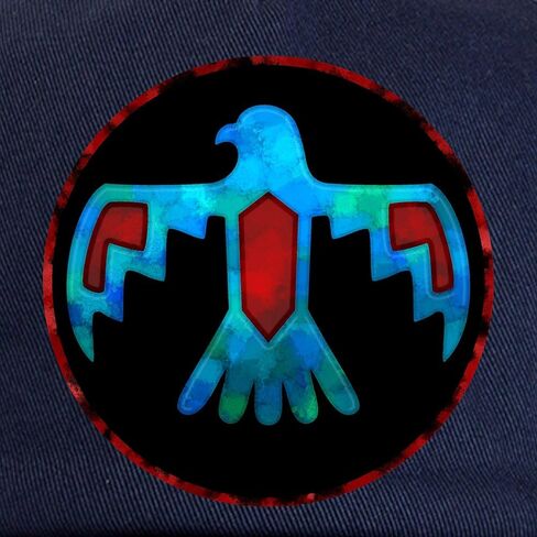 Cafepress Red و Blue Thunderbird Cap Cap قابلة للتعديل in Kuwait