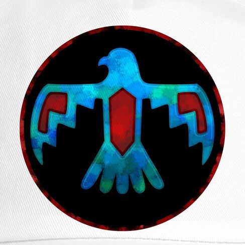 Cafepress Red و Blue Thunderbird Cap Cap قابلة للتعديل in Kuwait