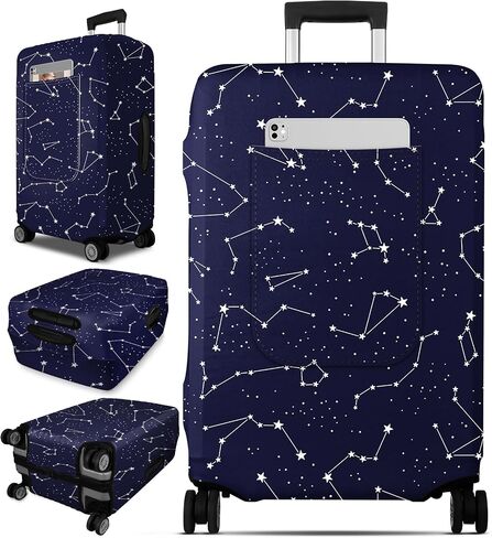 Slohif Luggage Cover for Suitcase Tsa Approved Protector - Leopard Luggage Sleeve Large Suit Case Cover Travel Stretch Baggage Case Protective Washable Fit 29-30 Inch in Saudi Arabia