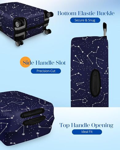 Slohif Luggage Cover for Suitcase Tsa Approved Protector - Leopard Luggage Sleeve Large Suit Case Cover Travel Stretch Baggage Case Protective Washable Fit 29-30 Inch in Saudi Arabia