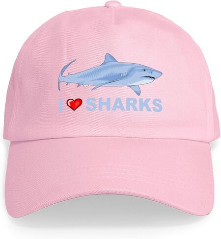 Cafepress Peace Love Sharks Cap Capable Baseball Cap in Kuwait