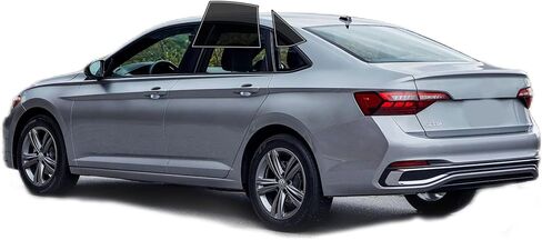 Precut Windows Tint Film All Sides Cars Sun Blocking Protection Privacy Anti Shatter Glass 2 Ply Film 25% Tint Shade kit for Volkswagen Jetta Sedan 2019-2024 in Kuwait