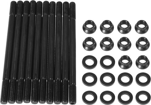 X AutoHaux Black Cylinder Head Stud Kit Presentive Honda Civic CRX Del Sol 1988-1995 in Saudi Arabia