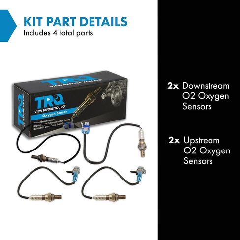TRQ Oxygen O2 02 Sensor Upstream & Downstream Set of 4 Compatible with 2011-2014 Ford F-150 in Saudi Arabia