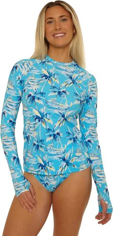 Salt Life Women's Rash Guard Top, Long Sleeve, UPF 50+, Uv Sun Protection, Beach Cover Ups in Saudi Arabia
