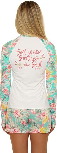 Salt Life Women's Rash Guard Top, Long Sleeve, UPF 50+, Uv Sun Protection, Beach Cover Ups in Saudi Arabia