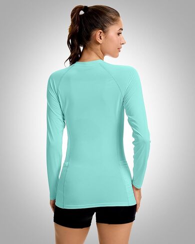 Janmercy 3 Pack Rash Guard for Women UPF 50+ SPF UV Sun Protects Twist قمصان تجريب طويلة الأكمام مع جيوب in Saudi Arabia