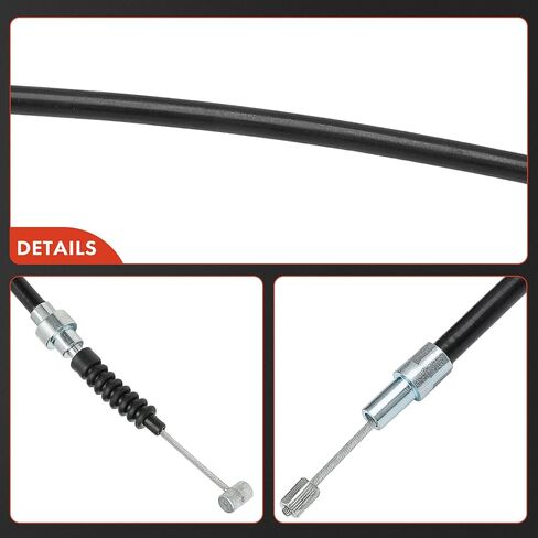 A-Premium Rear Driver and Passenger Side Parking Brake Cable Assembly Compatible with Volkswagen Models: Golf 2001, Beetle 2001-2002, 2-PC Set - Replace # 1J0609721K in Saudi Arabia
