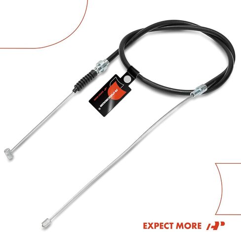 A-Premium Rear Driver and Passenger Side Parking Brake Cable Assembly Compatible with Volkswagen Models: Golf 2001, Beetle 2001-2002, 2-PC Set - Replace # 1J0609721K in Saudi Arabia